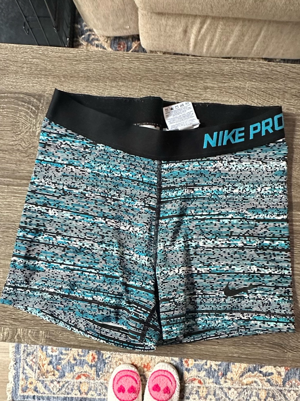 Nike Black and White Compression Shorts